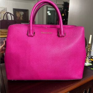 Michael Kors Fuchsia Satchel